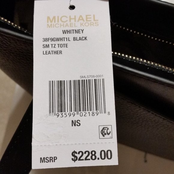 MICHAEL KORS Whitney Small Top Zip Leather Tote - Picture 2 of 16